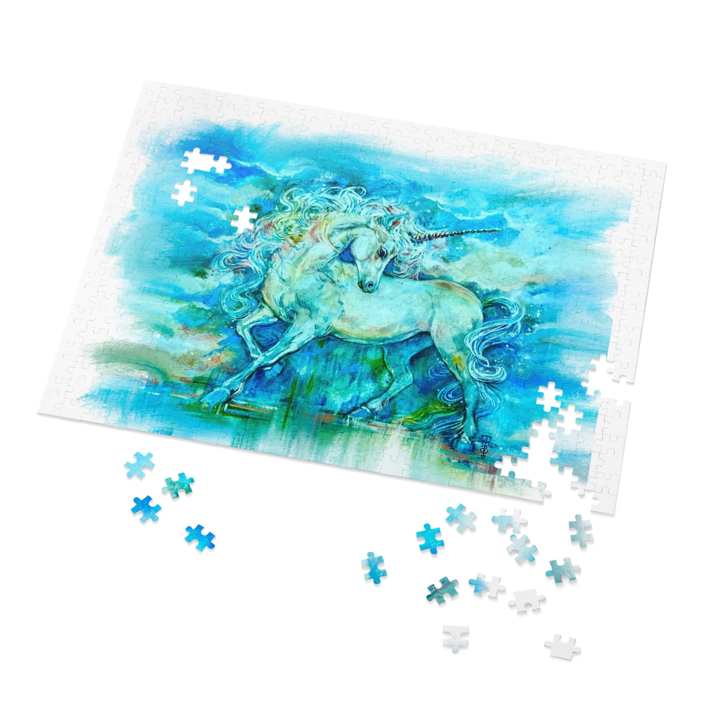 "Renaissance Unicorn" Jigsaw Puzzle (500 & 1000-Piece)