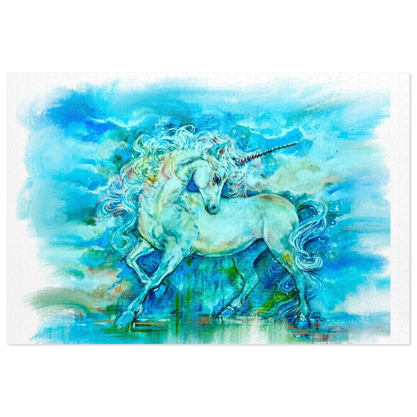 "Renaissance Unicorn" Jigsaw Puzzle (500 & 1000-Piece)