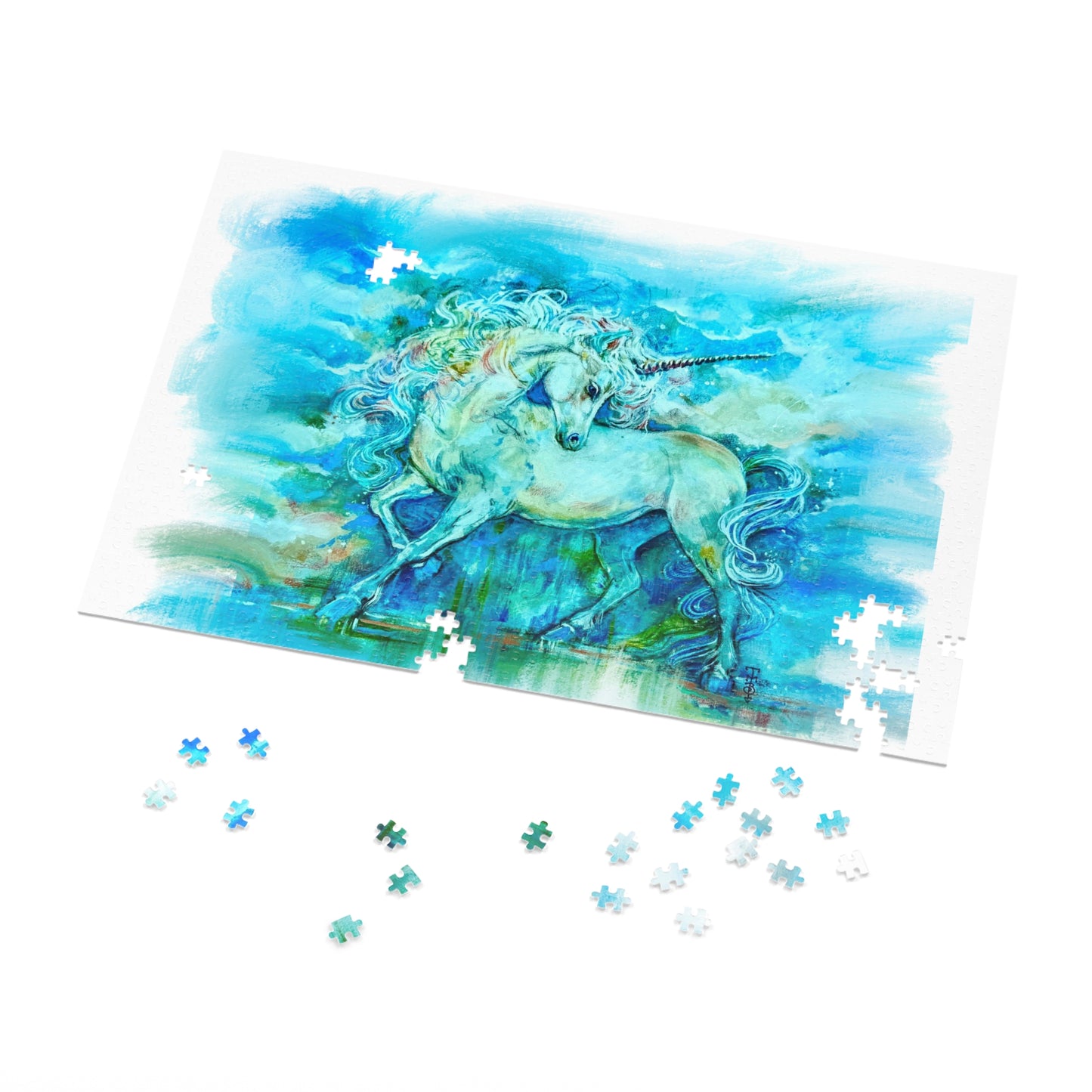 "Renaissance Unicorn" Jigsaw Puzzle (500 & 1000-Piece)