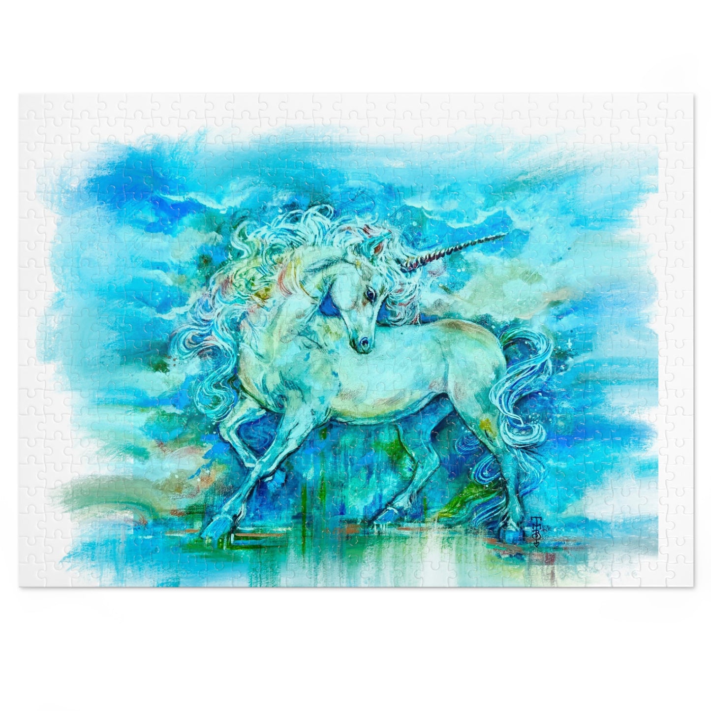"Renaissance Unicorn" Jigsaw Puzzle (500 & 1000-Piece)
