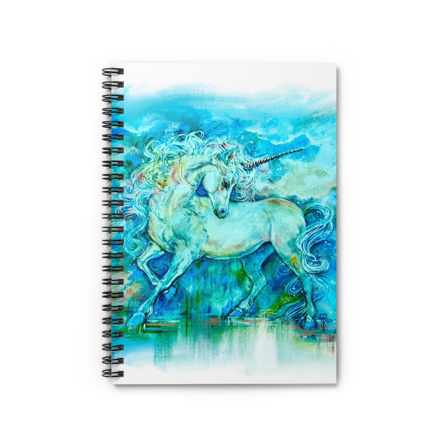 "Renaissance Unicorn" Spiral Notebook - Ruled Line