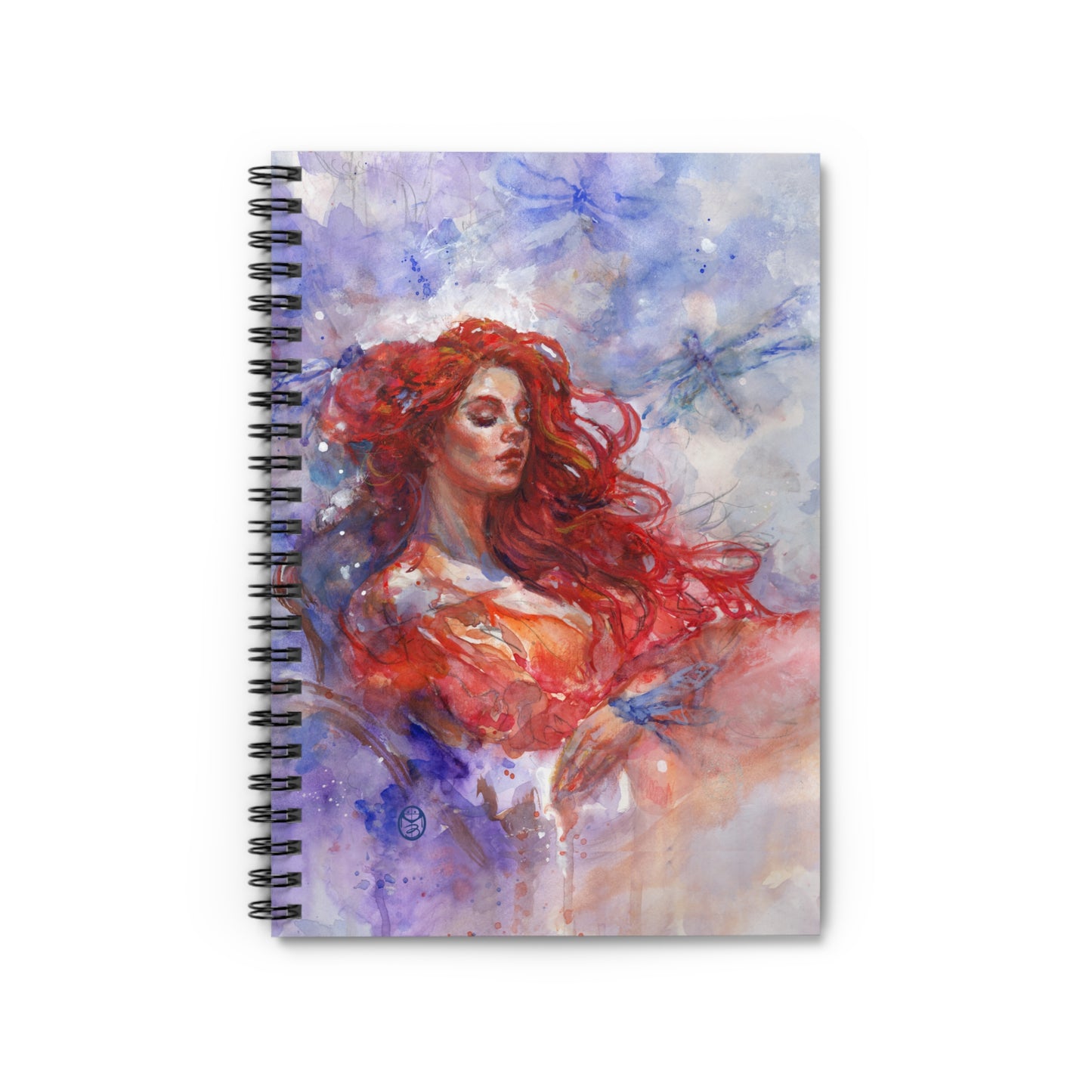 "Dragonfly Dreamer"Spiral Notebook - Ruled Line