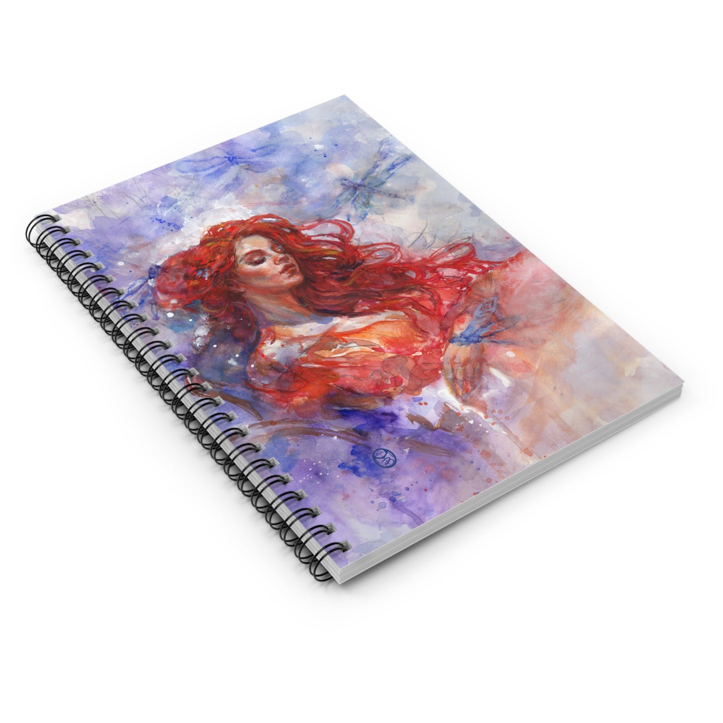 "Dragonfly Dreamer"Spiral Notebook - Ruled Line