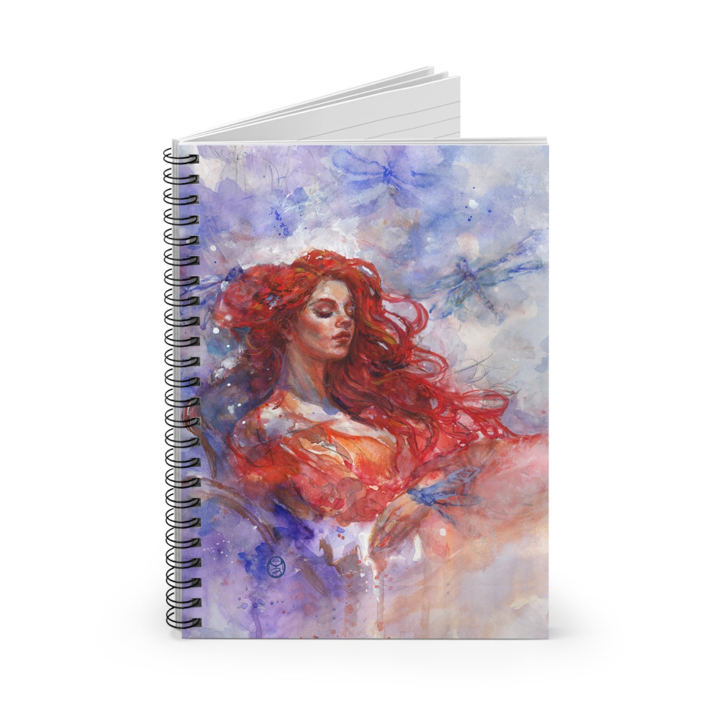 "Dragonfly Dreamer"Spiral Notebook - Ruled Line